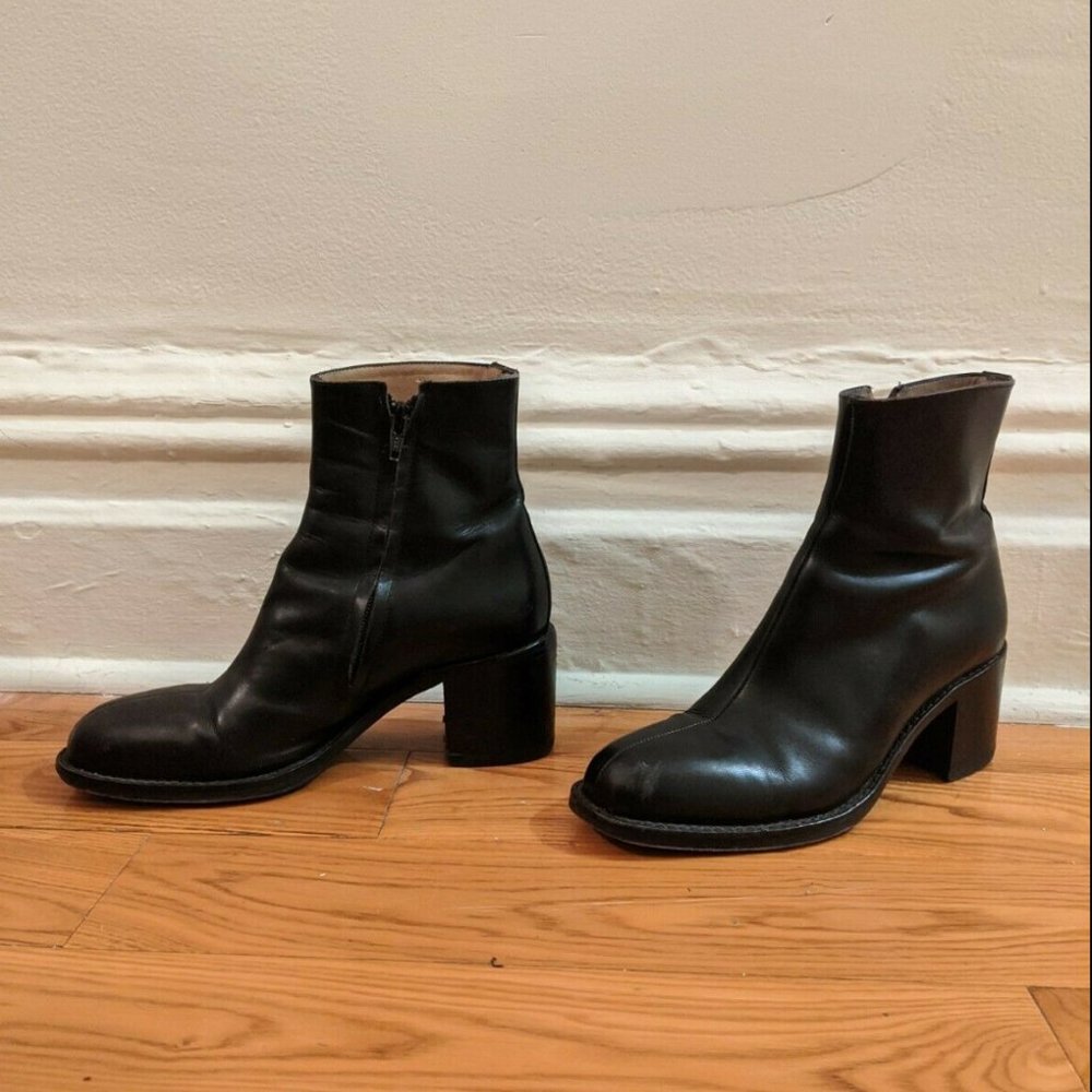 FREELANCE Vintage Leather Ankle Booties - Picture 6 of 8